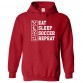 Eat Sleep Soccer Repeat Kids and Adults Fashion Apparel Pull Over Hoodie for Football Lovers Soccer Fans Eat Sleep Soccer Repeat Kids and Adults Fashion Apparel Pull Over Hoodie for Football Lovers Soccer Fans